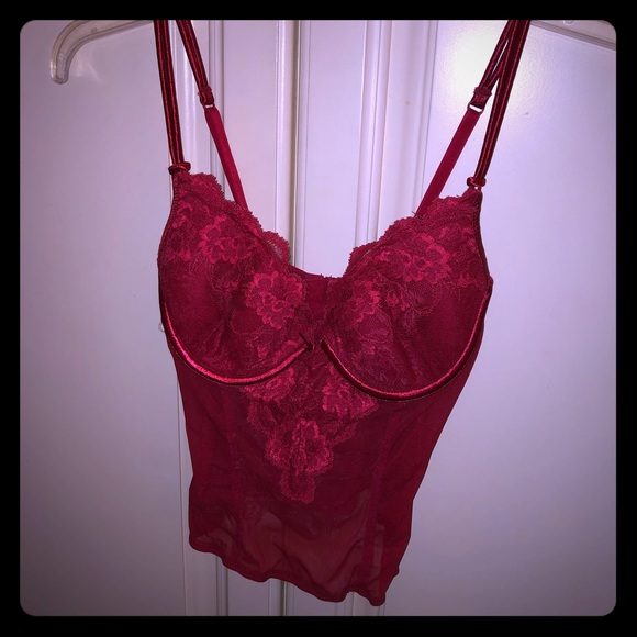 Sears Tops - Gorgeous and sexy red lace corset top